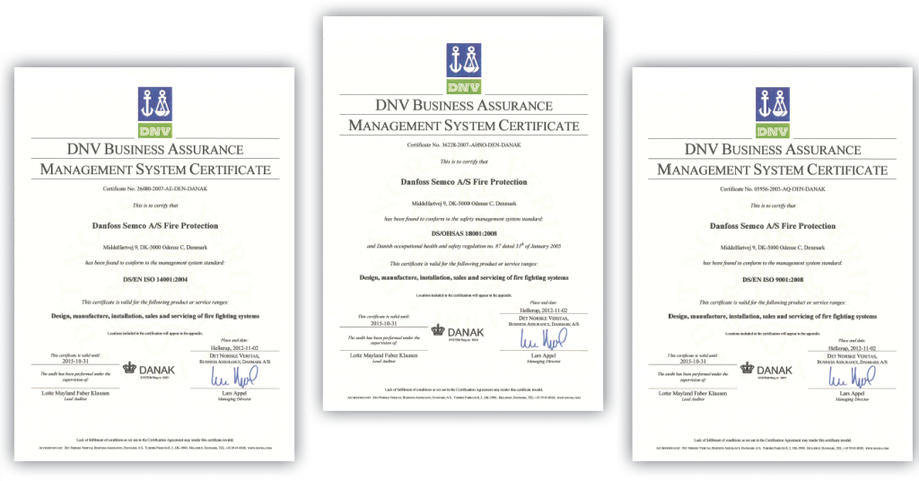 Quality Assurance certificates photo