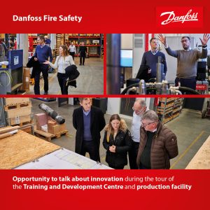 Kim Fausing visits Danfoss Fire Safety in Odense